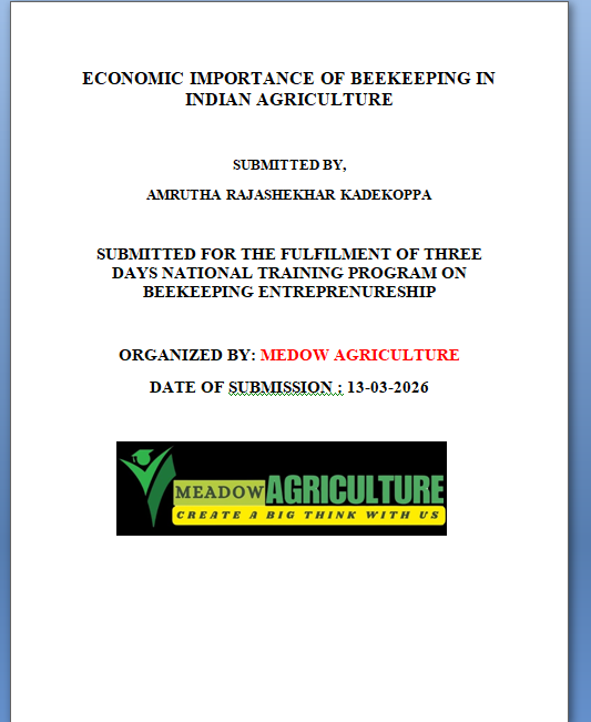 Economic importance of beekeeping in indian agriculture